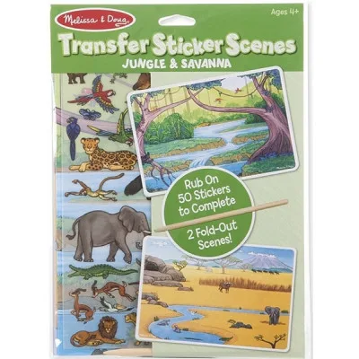 Набір для творчості Melissa&Doug Перевідні наліпки Джунглі і Саванна (MD9532)