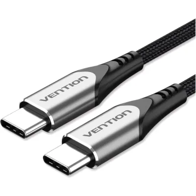 Дата кабель USB-C to USB-C 2.0m aluminum gray Vention (TADHH)