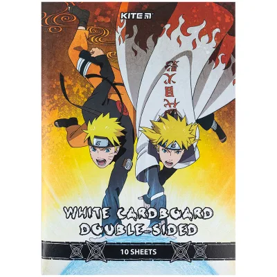 Білий картон Kite A4 Naruto 10 аркушів (NR24-254)