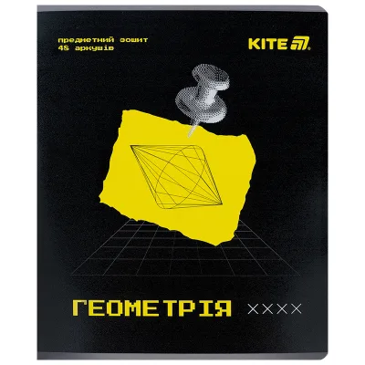 Зошит Kite предметний Techno 48 аркуші, клітинка, геометрія (K25-240-1)