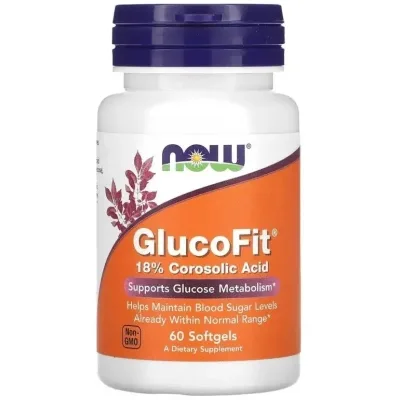 Вітамінно-мінеральний комплекс Now Foods Глюкофіт, контроль цукру, GlucoFit, 60 гелевих капсул (NF3095)