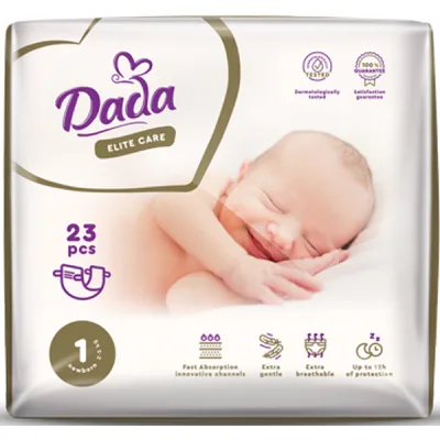Підгузки Dada Elite Care Newborn 1 (2-5 кг) 23 шт (4820174981075)