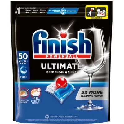 Таблетки для посудомийних машин Finish Ultimate All in 1 50 шт. (5908252002894/5908252004829)