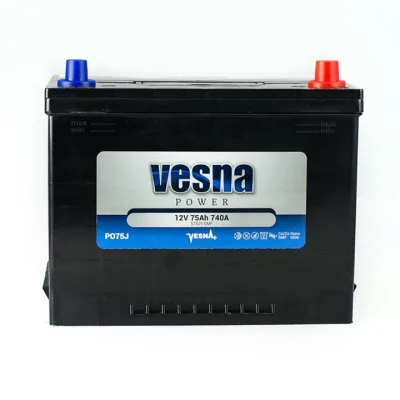 Акумулятор автомобільний Vesna 75 Ah/12V Vesna Japan Euro (415 875)