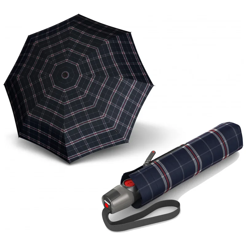 Парасоля Knirps T.200 Medium Duomatic Check Navy (Kn95-3201-5990)