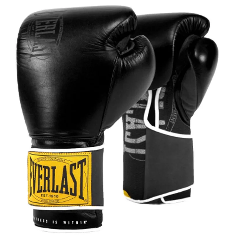 Боксерські рукавички Everlast 1910 Classic Training Glove P00001711 чорний 14 унцій (009283599928)