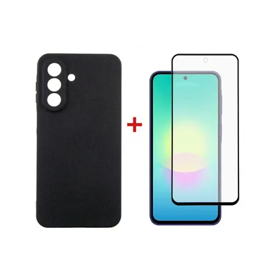 Чохол до мобільного телефона Dengos Carbon Cover + Glass Samsung Galaxy A27 Black (DG-KM-205)