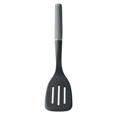 Лопатка кухонна KitchenAid Coreline з прорізами, 34,3 см, сірий (KAS002OHCGG)