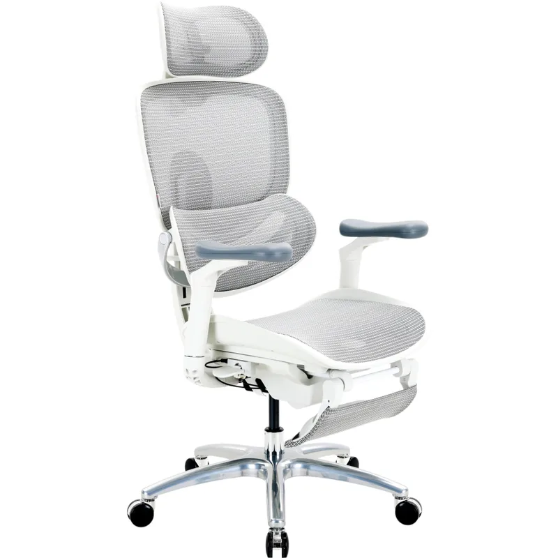 Офісне крісло Sihoo C300 LITE V2, White, з підставкою для ног (C300-LITE-V2-B102-JT)