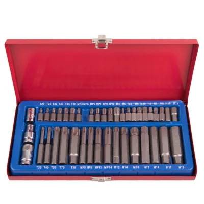 Набір біт Alloid шестигранних, SPLINE, TORX, 41шт. (НБ-3841)