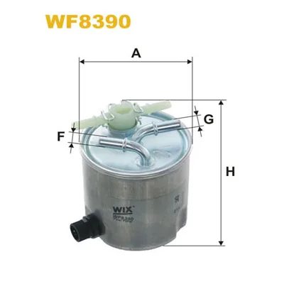 Фільтр паливний Wixfiltron WF8390
