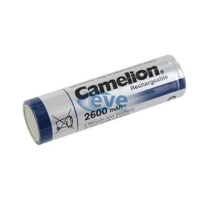 Акумулятор 18650 2600mAh, FlatTop, 3.7V, Bulk Camelion (ICR18650F-26)