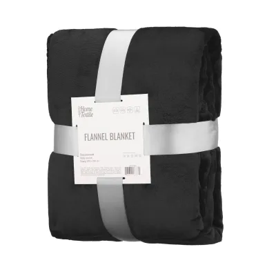 Плед Ardesto Flannel 200х220см, 100% поліестер, чорний (ART0216SB)