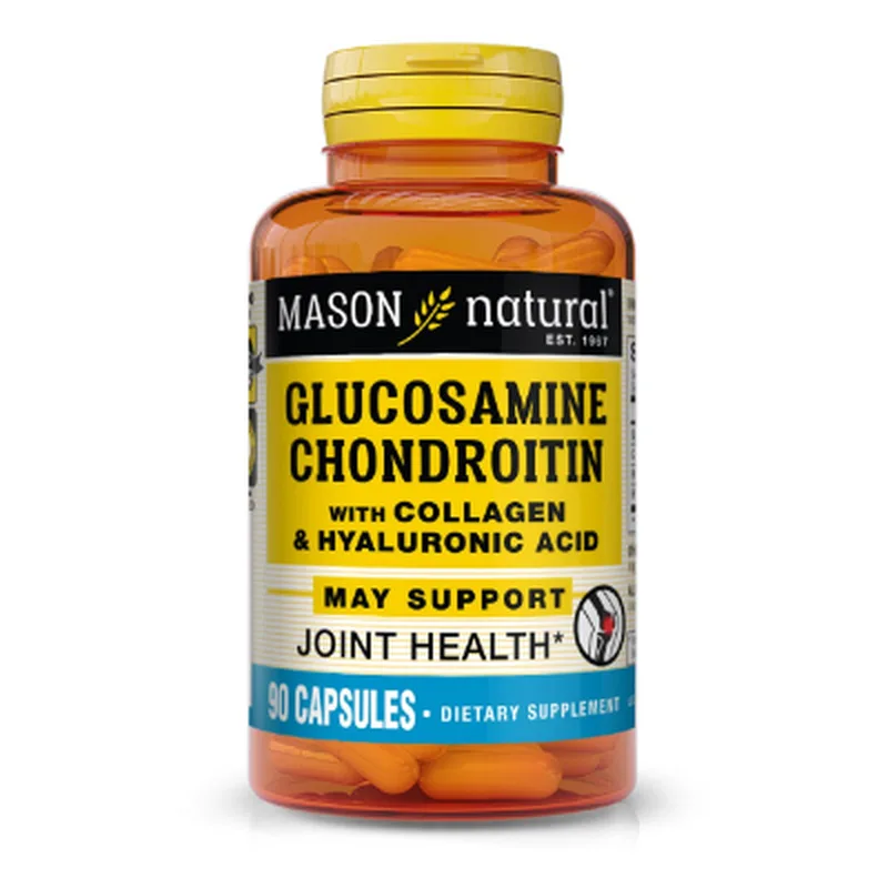 Антиоксидант Mason Natural Глюкозамін, хондроїтин з колагеном і гіалуронової кислоти. (MAV14539)