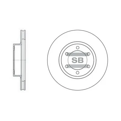 Гальмівний диск HI-Q SD4004
