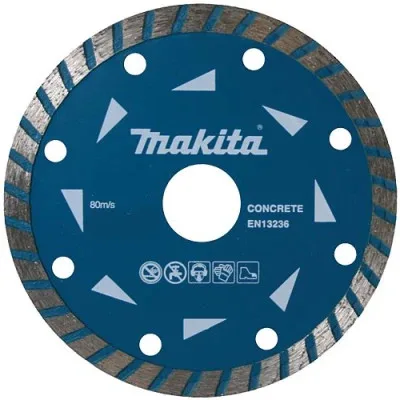 Круг відрізний Makita алмазний по бетону турбо 230х22.23 мм (D-41654)