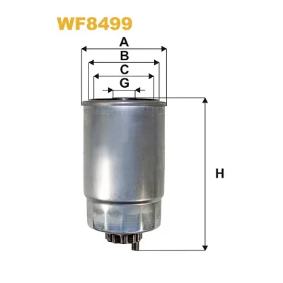Фільтр паливний Wixfiltron WF8499