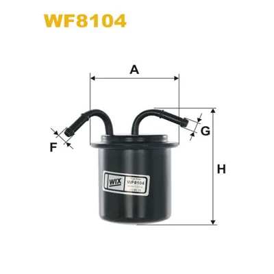 Фільтр паливний Wixfiltron WF8104