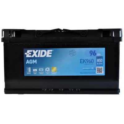 Акумулятор автомобільний EXIDE START-STOP AGM 96Ah Ев (-/+) (EK960)