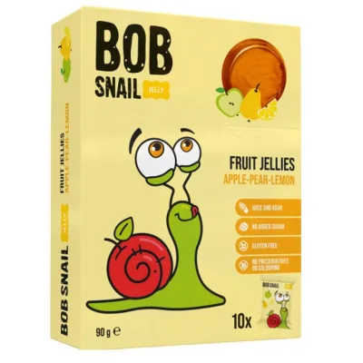 Мармелад Bob Snail Яблуко, груша, лимон 90 г (4820219346661)