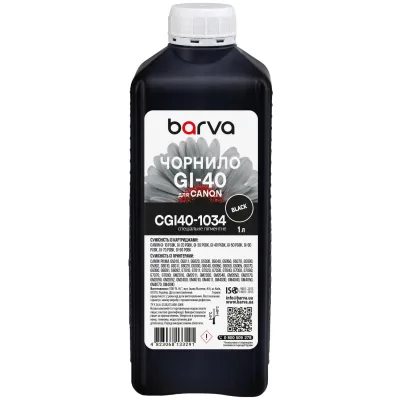 Чорнило Barva Canon GI-40 1 л, pigment, black special (CGI40-1034)