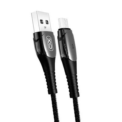 Дата кабель USB 2.0 AM to Lightning 1.0m Smart Chipset Auto Power-off NB145 black XO (6920680869558)