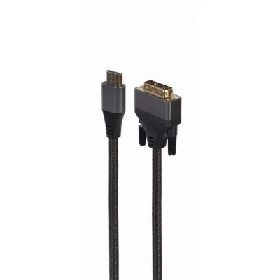 Кабель мультимедійний HDMI M to DVI M 1.8m 4K 30Hz 18+1pin Cablexpert (CC-HDMI-DVI-4K-6)