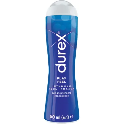 Інтимний гель-змазка Durex Play Feel для додаткового зволоження (лубрикант) 50 мл (4820108005297)