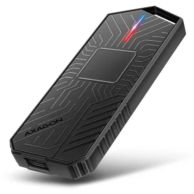 Кишеня зовнішня AXAGON USB-C 10Gbps metal box for M.2 NVMe & SATA SSD GAME (EEM2-GAM)