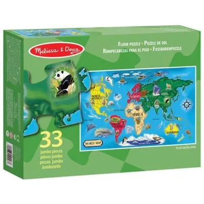 Пазл Melissa&Doug Карта світу 33 елементів (MD10446)