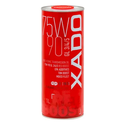 Трансмісійна олива Xado Atomic Oil 75W-90 GL 3/4/5 Red Boost 1л (XA 26118)
