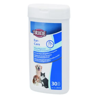 Вологі серветки для тварин Trixie для догляду за вухами 30 шт (4011905294162)