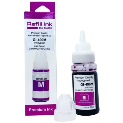 Чорнило Premium Quality Canon GI-490M 70мл Magenta (70264921)
