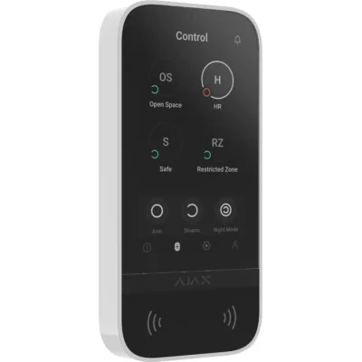 Клавіатура до охоронної системи Ajax KeyPad TouchScreen white