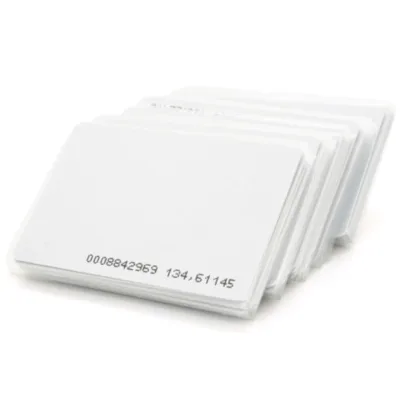Безконтактна картка Voltronic 125кГц, TK4100, 1.6мм, для перезапису, біла, з прорізом, 50шт. (YT33344)