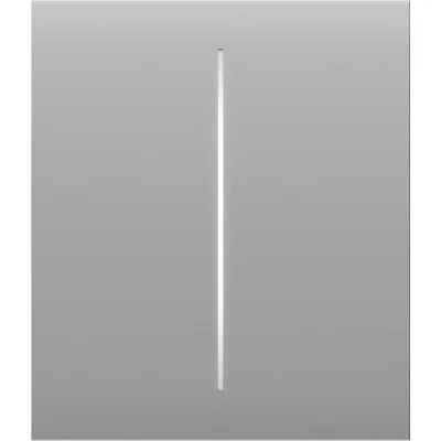 Накладна панель Ajax CenterButton 2-gang/Білий (CenterButton 2-gang/Fog)