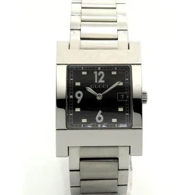 Наручний годинник Gucci 7705M 17735 BLK STEEL BRACELET