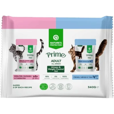 Вологий корм для кішок Nature's Protection Prime Multiple Functions Cats Set Adult 4x85 г (NPPR47920)