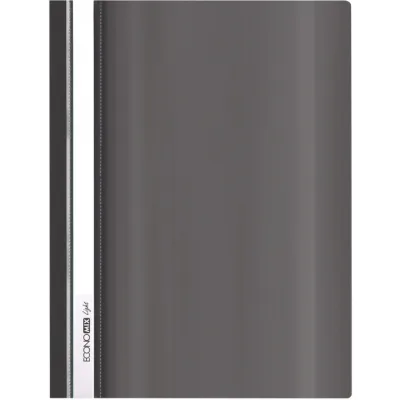 Папка-швидкозшивач Economix А4 Light без перфорації, чорна (E38503-01)
