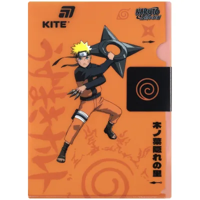 Папка - куточок Kite із клапаном A4 Naruto (NR25-248)