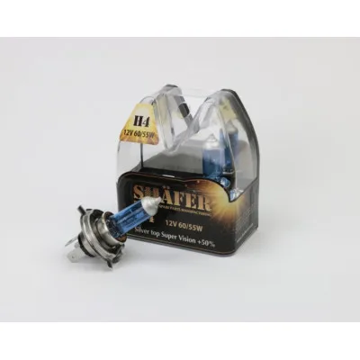 Автолампа SHAFER H412V60/55WSilvertopSuperVision+50 (SL3004S)