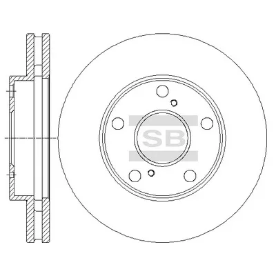 Гальмівний диск HI-Q SD4032