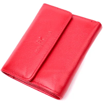 Гаманець ST Leather З натуральної шкіри Червоний (19493)