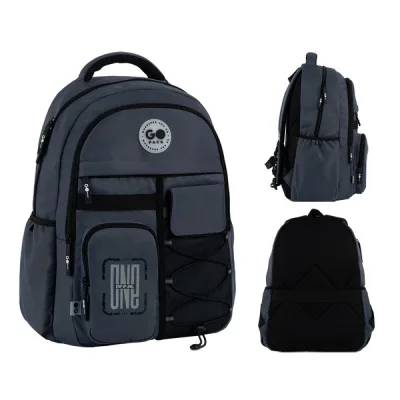 Рюкзак шкільний GoPack Education Teens 184 темно-сірий (GO26-184L-4)