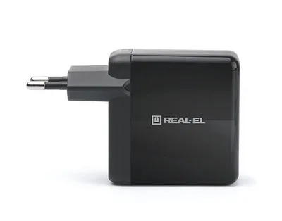 Зарядний пристрій REAL-EL CH-350 black (EL123160017)