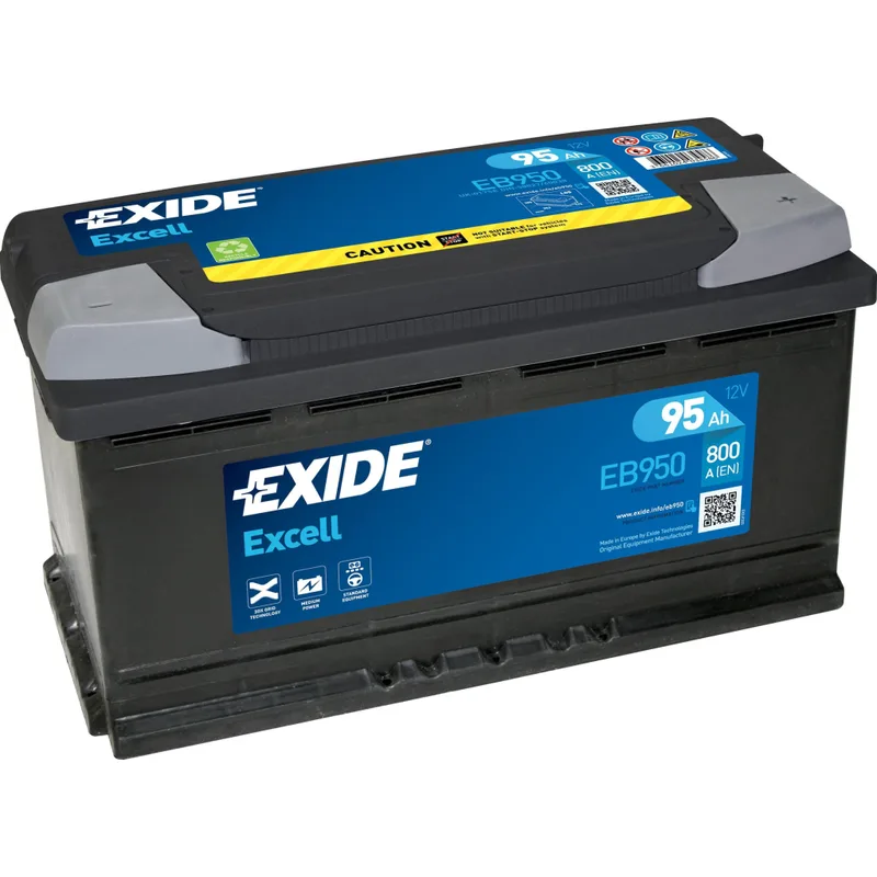 Акумулятор автомобільний EXIDE EXCELL 95A (EB950)