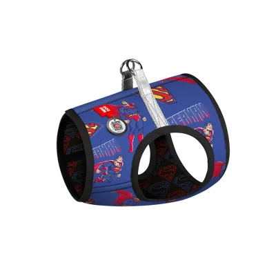 Шлея для собак WAUDOG Clothes м'яка з QR адресником "Сила Супермена" S2 (228-1079)