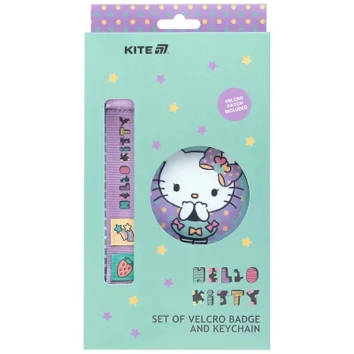 Бейдж Kite набір на липучці та підвіска Hello Kitty (HK25-3010-1)
