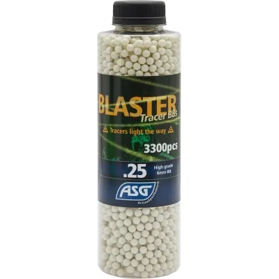Страйкбольні кульки ASG Blaster Tracer White 6мм 0,25г 3300шт (19407)