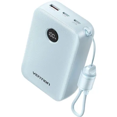 Батарея універсальна Vention 20000mAh, 22.5W, PD, QC, Blue (FKBL0-C)